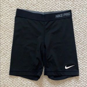 Womens Black Nike Pro Shorts